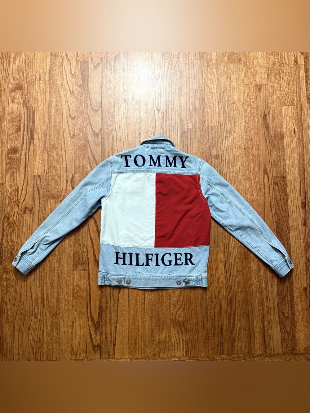 Tommy Hilfiger Essential Flag Denim Jacket size XXS